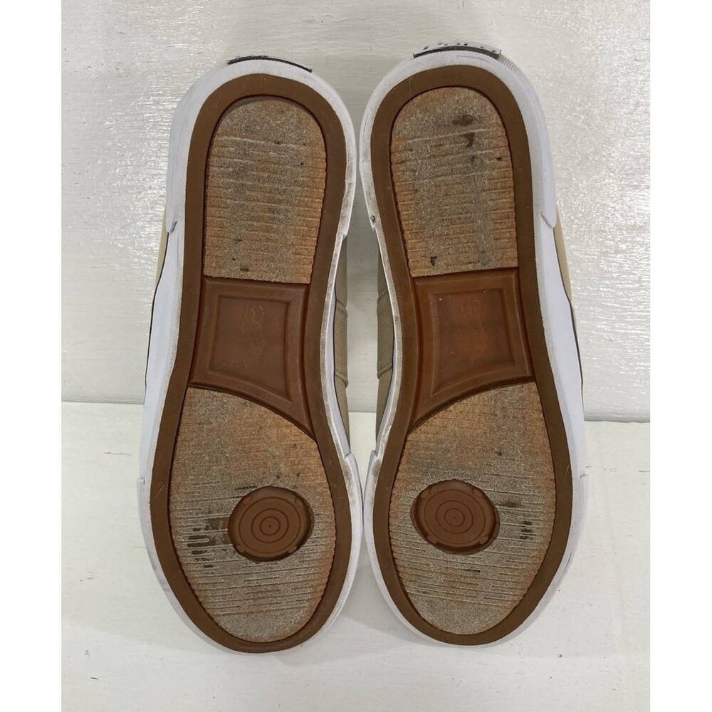 Polo Ralph Lauren Harold Sneakers Men’s 8.5D Tan Canvas Lace-Up Casual - Picture 6 of 8